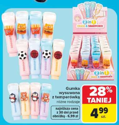 Gumka wysuwana z temperówką