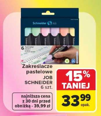 Zakreślacze pastelowe JOB SCHNEIDER 6 szt.