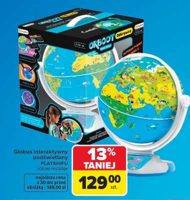 Globus interaktywny podświetlany PLAYSHIFU