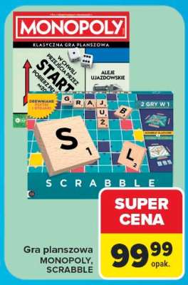 Gra planszowa MONOPOLY, SCRABBLE
