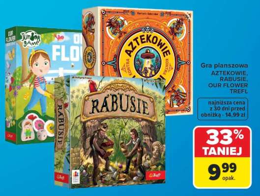 Gra planszowa AZTEKOWIE, RABUSIE, OUR FLOWER TREFL