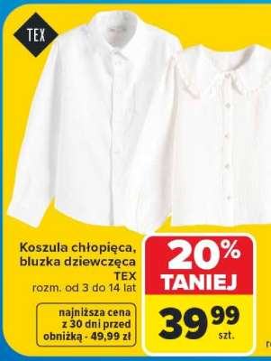 Koszula chłopięca, bluzka dziewczęca