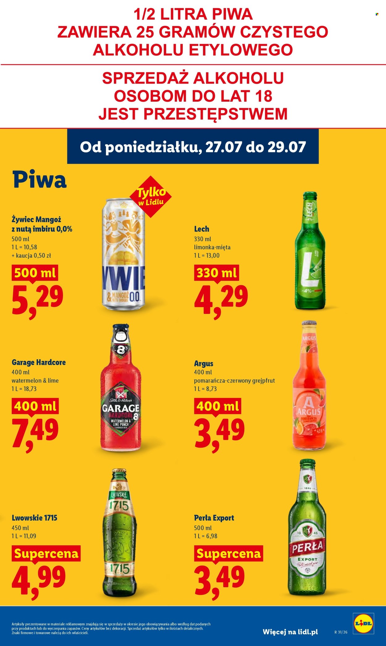 Leták Lidl - 27.7.2026 - 29.7.2026. Strana 73