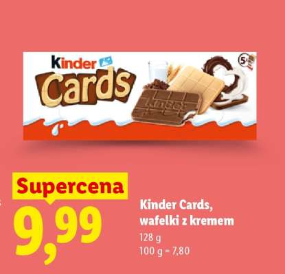 Kinder cards wafelki z kremem