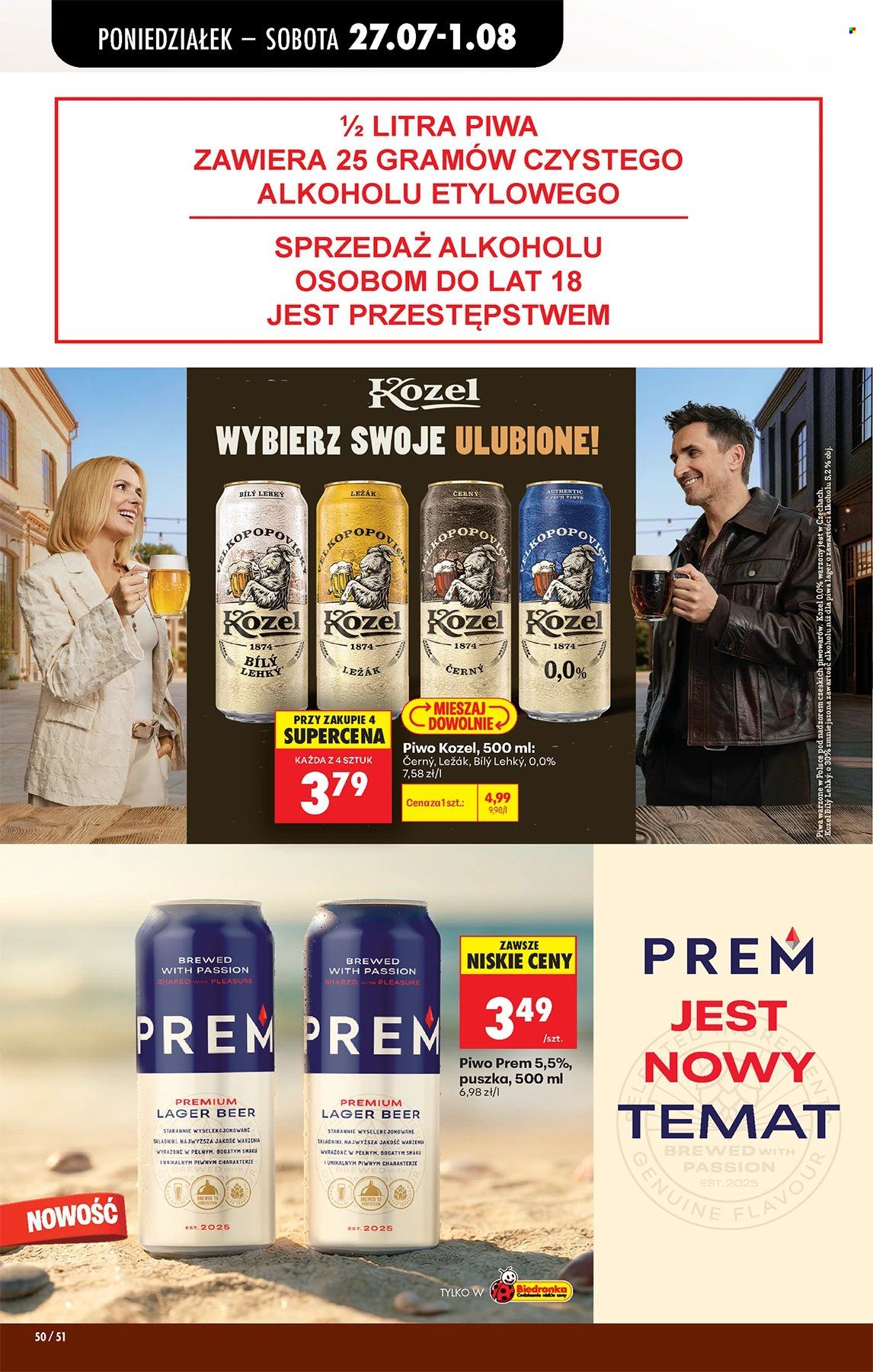 Leták Biedronka - 27.7.2026 - 1.8.2026. Strana 50