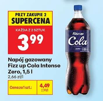 Napój gazowany Fizz Up Cola Intense Zero, 1,5 l