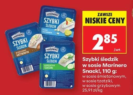 Szybki śledzik w sosie Marinero Snack, 110 g