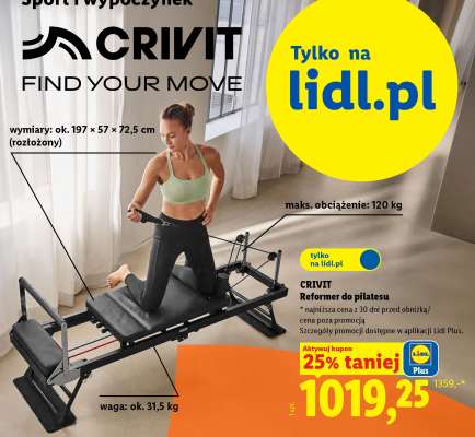 CRIVIT Reformer do pilatesu