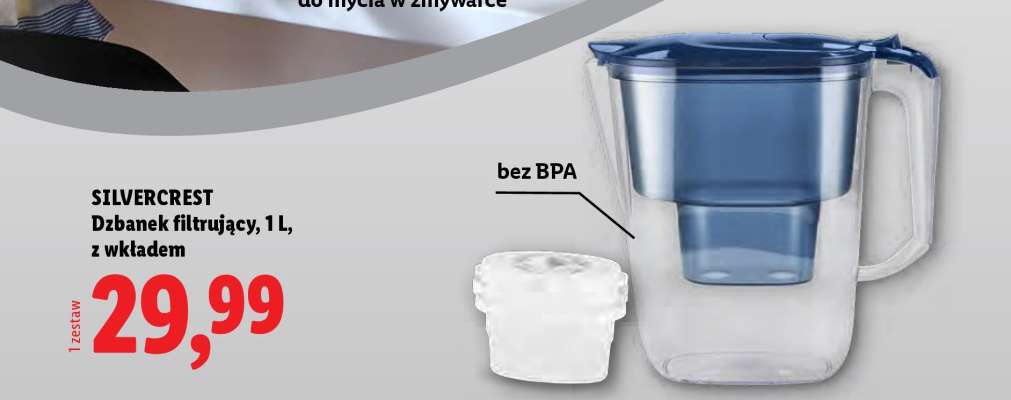 SILVERCREST Dzbanek filtrujący, 1 l, z wkładem