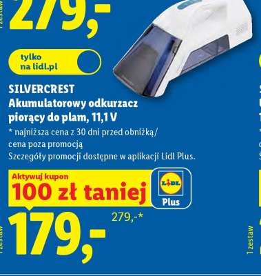 SILVERCREST Akumulatorowy odkurzacz piorący do plam, 11,1 V