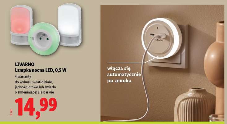 Livarno Lampka nocna LED, 0,5 W