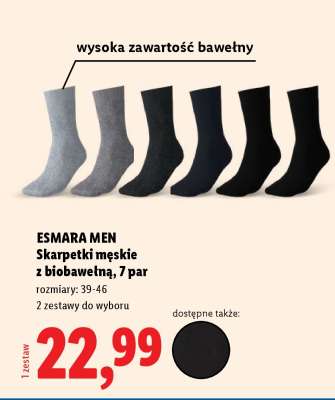 ESMARA MEN Skarpetki męskie z biobawełną, 7 par