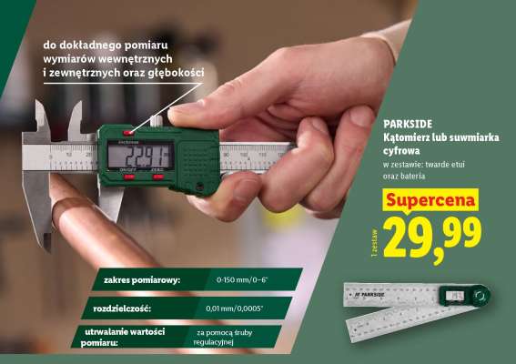 PARKSIDE Kątomierz lub suwmiarka cyfrowa