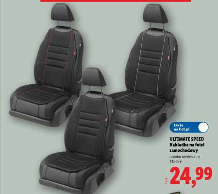 ULTIMATE SPEED Nakładka na fotel samochodowy