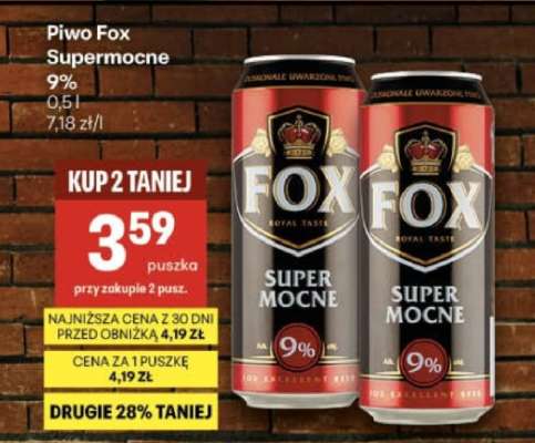 Piwo Fox Supermocne