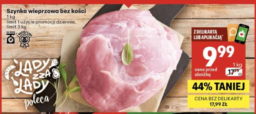 Szynka wieprzowa bez kosci