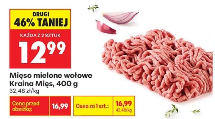 Mięso mielone wołowe Kraina Mięs , 400 g