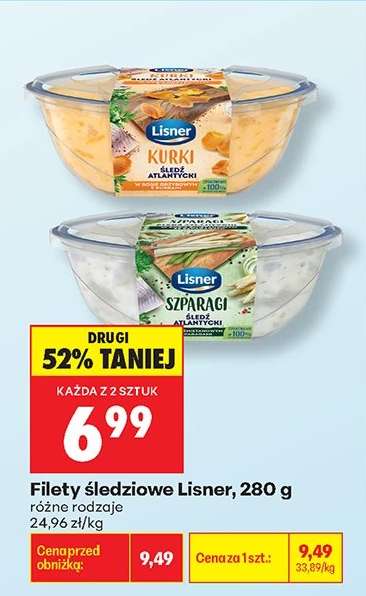 Filety śledziowe Lisner 280 g