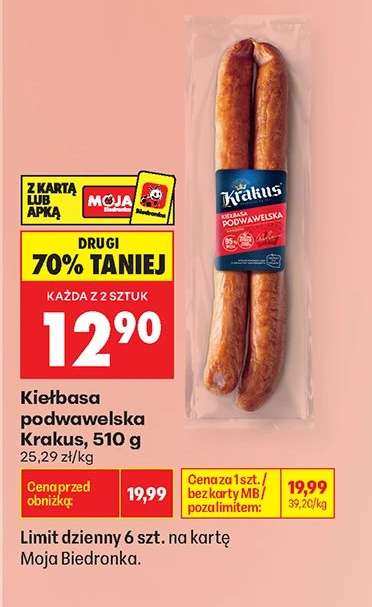 Kiełbasa podwawelska Krakus, 510 g