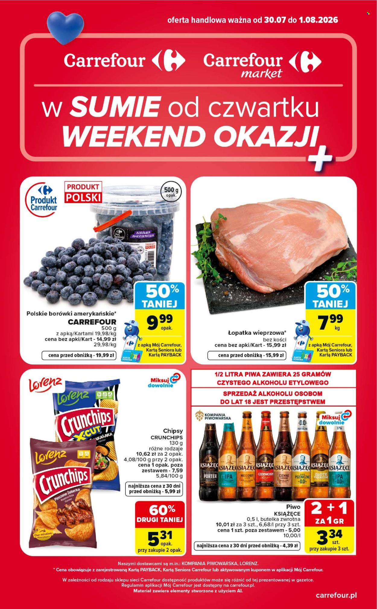 Leták Carrefour - 30.7.2026 - 1.8.2026. Strana 1