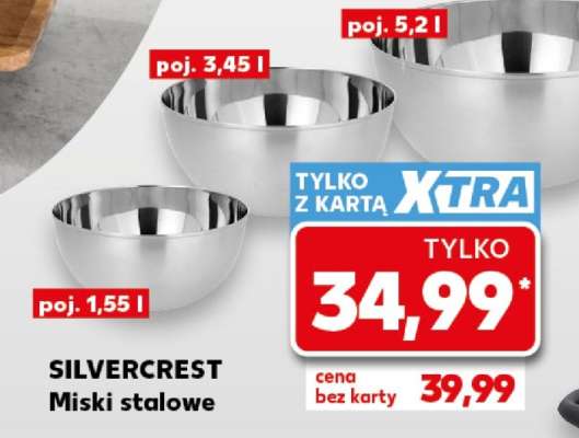 SILVERCREST Miski stalowe