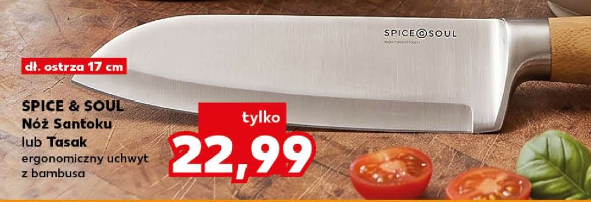 SPICE & SOUL Nóż Santoku lub Tasak