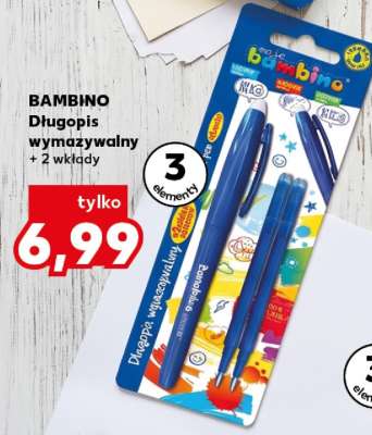 BAMBINO Długopis wymazywalny + 2 wkłady