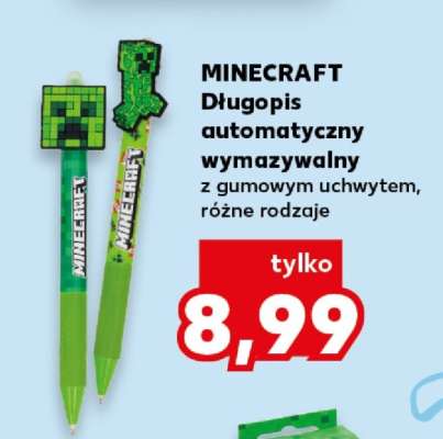 MINECRAFT Długopis automatyczny wymazywalny