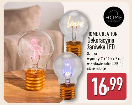 HOME CREATION Dekoracyjna żarówka LED