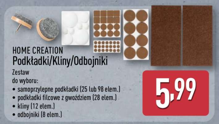 HOME CREATION Podkładki/Kliny/Odbojniki