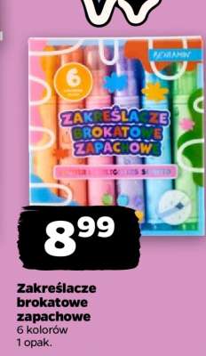 Zakreślacze brokatowe zapachowe