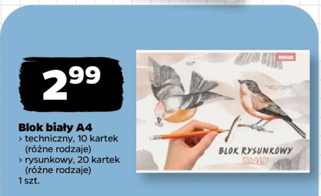 Blok biały A4