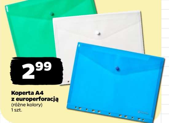 Koperta A4 z europerforacją