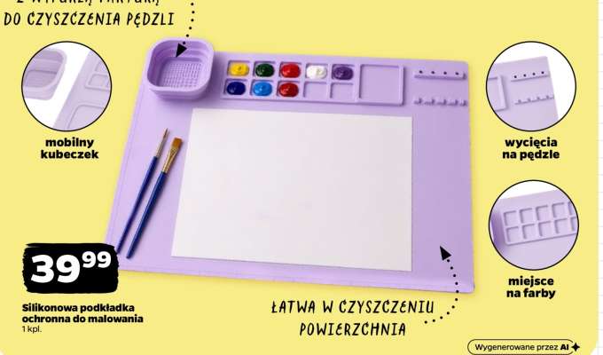 Silikonowa podkładka ochronna do malowania