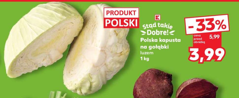 Polska kapusta na gołąbki luzem 1 kg
