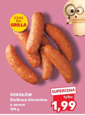 SOKOŁÓW Kiełbasa biesiadna z serem 100 g