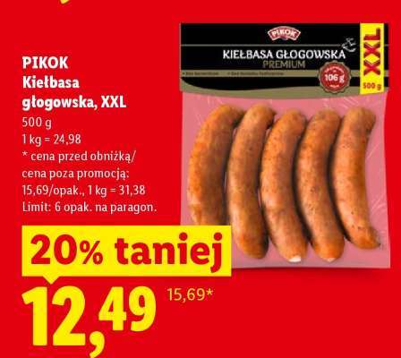 PIKOK Kiełbasa głogowska, XXL
