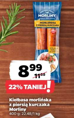 Kiełbasa morlińska z piersią kurczaka Morliny