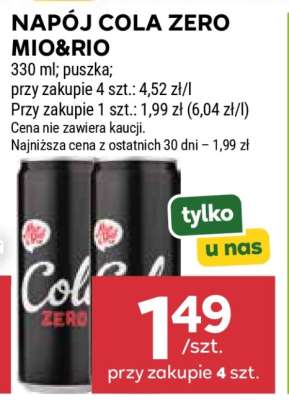 Napój Cola Zero Mio&Rio