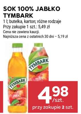 Sok 100% jabłko Tymbark
