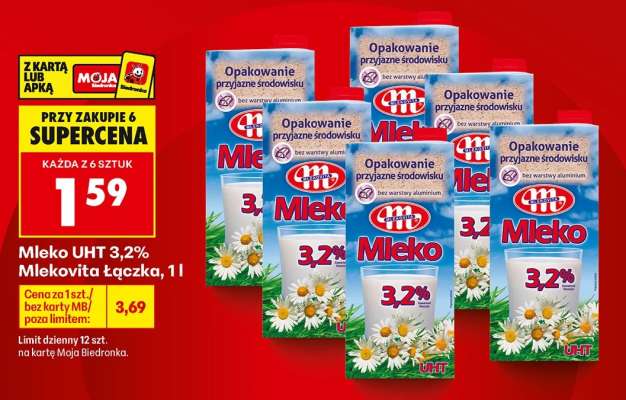 Mleko UHT 3,2% Mlekovita 1l