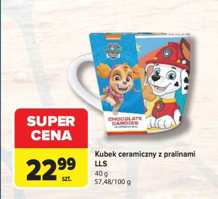 Kubek ceramiczny z pralinami LLS