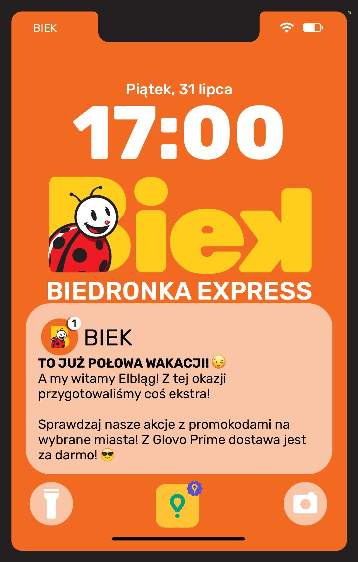 Leták Biedronka - 31.7.2026 - 2.8.2026. Strana 1