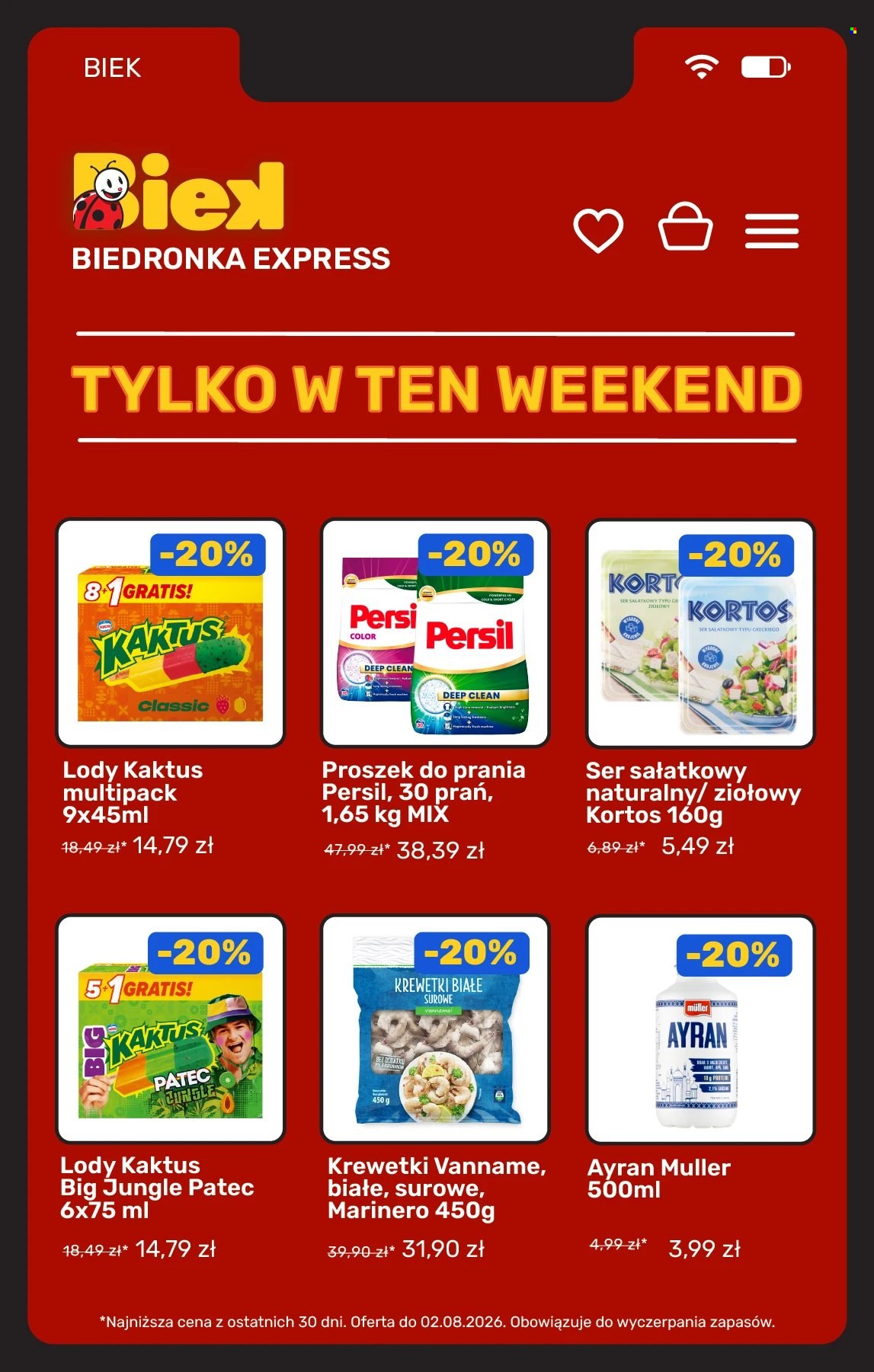 Leták Biedronka - 31.7.2026 - 2.8.2026. Strana 7