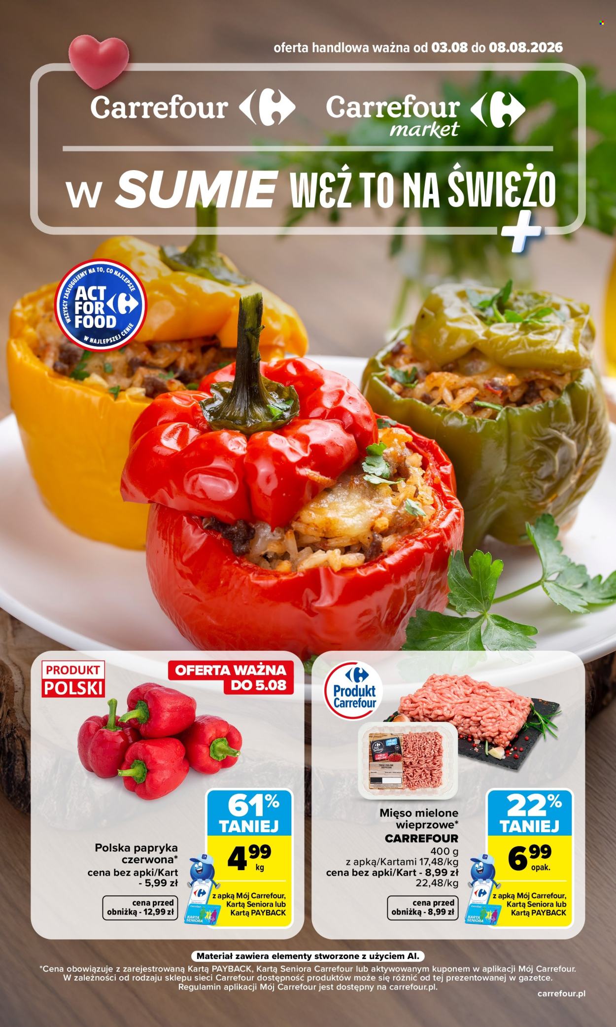Gazetka Carrefour - 3.08.2026 - 8.08.2026. Strona 1
