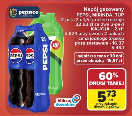 Napój gazowany PEPSI, MIRINDA, 7UP