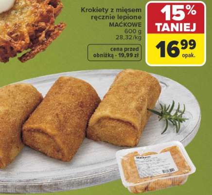 Krokiety z mięsem ręcznie lepione MAĆKOWE