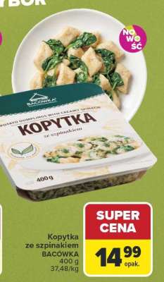 Kopytka ze szpinakiem