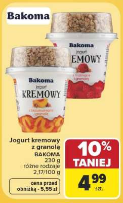 Jogurt kremowy z granolą