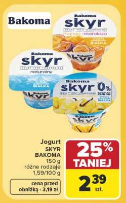 Jogurt Skyr Bakoma